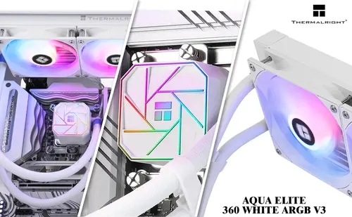 Thermalright водно охлаждане Water Cooling Aqua Elite 360 White A-RGB V3 - LGA1851/LGA1700/AM5 - image 12
