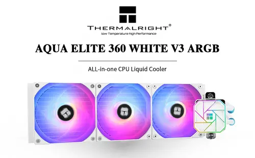 Thermalright водно охлаждане Water Cooling Aqua Elite 360 White A-RGB V3 - LGA1851/LGA1700/AM5 - image 8