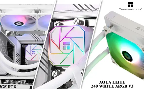 Thermalright răcire cu apă Water Cooling Aqua Elite 240 White A-RGB V3 - LGA1851/LGA1700/AM5 - 13