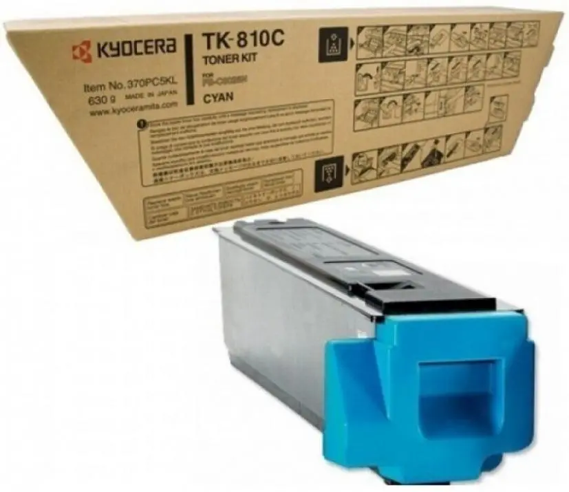 Тонер касета Kyocera TK-810C, синя