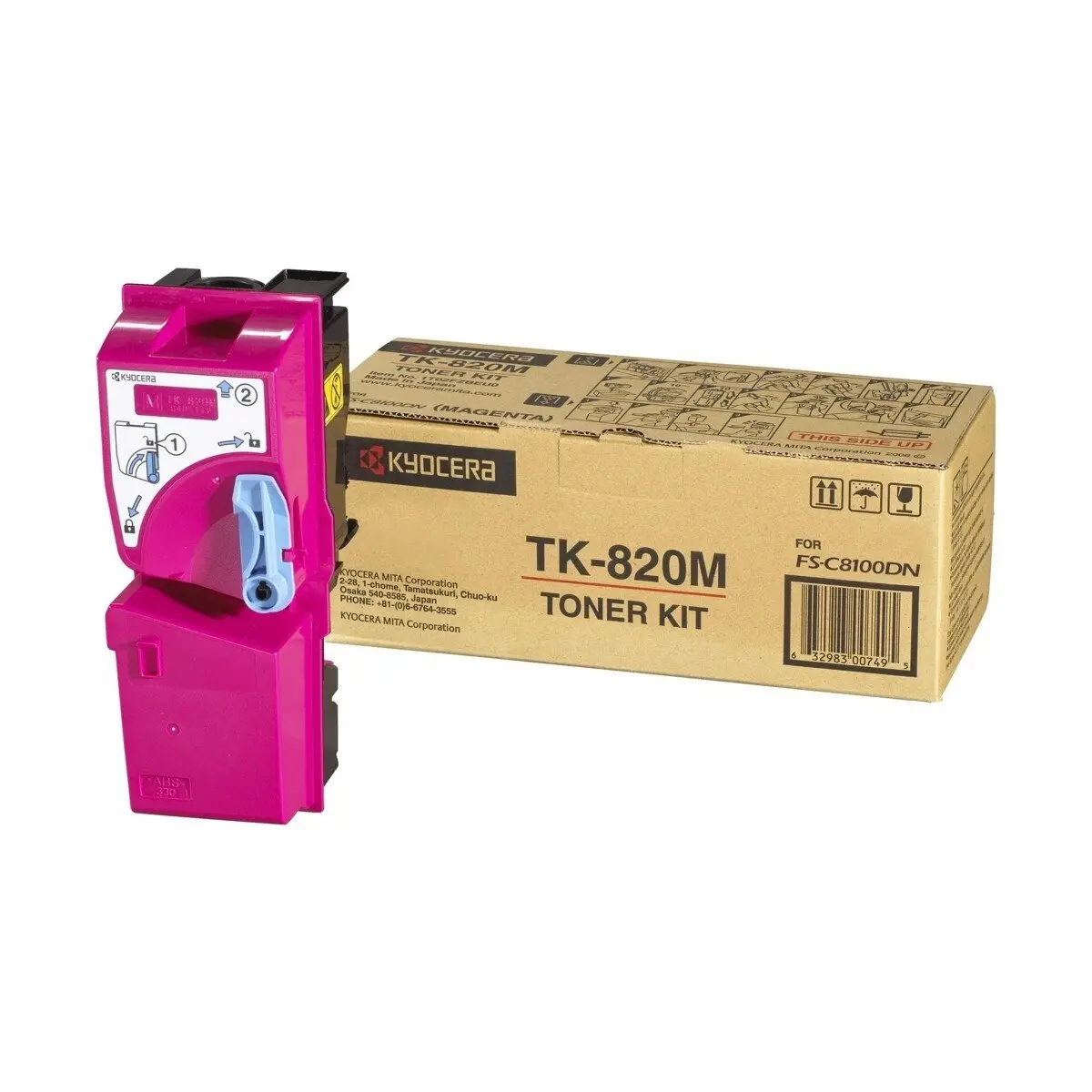 Κασέτα γραφίτη Kyocera TK-820M, ματζέντα