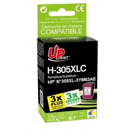 Мастилена касета, UPRINT, Цветна – съвместима с HP 3YM63AE (305XL)