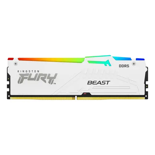 Памет, Kingston FURY Beast RGB 32GB (2x16GB) DDR5 6000 MHz CL36 White - image 1