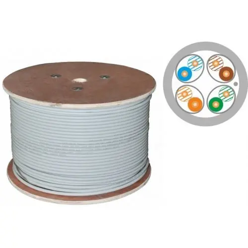 Cablu SeaMAX SC-U/FTP-6A-LSZH, 23AWG F/UTP, cat. 6a, 4P, LSZH, 500m, violet - 1