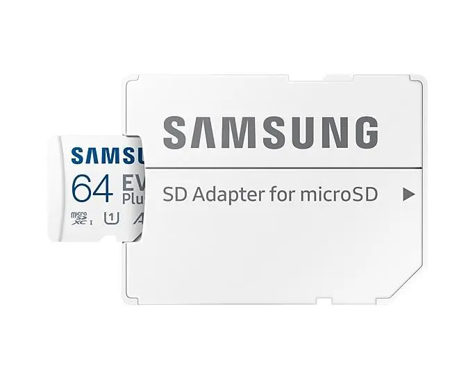 Памет, Samsung 64GB micro SD Card EVO Plus with Adapter, Class10, Transfer Speed up to 160MB/s - image 2