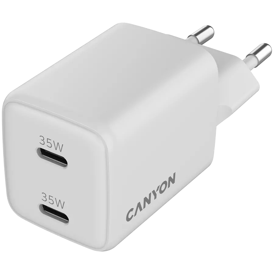 CANYON charger CU35CC GaN 35W 2xPD EU White - image 2
