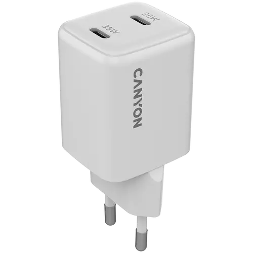 CANYON charger CU35CC GaN 35W 2xPD EU White
