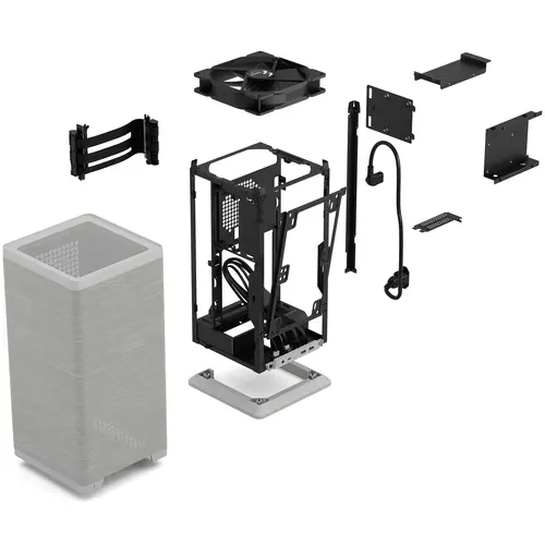 Кутия за компютър, FRACTAL DESIGN FD MOOD LIGHT GRAY MITX - image 6
