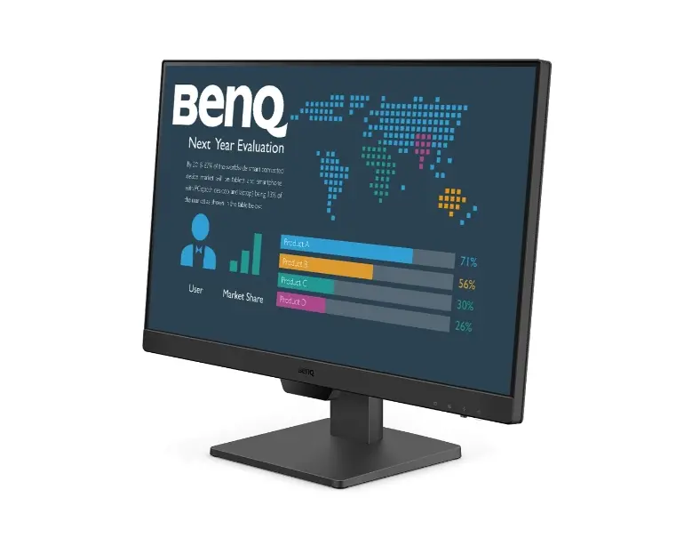 Монитор, BenQ BL2490, 23.8" IPS, GtG 5ms, Business Monitor, 1920x1080 FHD, 100Hz, 99% sRGB, 1300:1, Eye Care Reminder, Flicker-free, LBL+, B.I. Gen 2, 20M:1 DCR, 8 bit, 250cd/m2, 2xHDMI, DP, Sp.2x2W, Headphone jack, Line In, Tilt, Vesa, ES - image 1