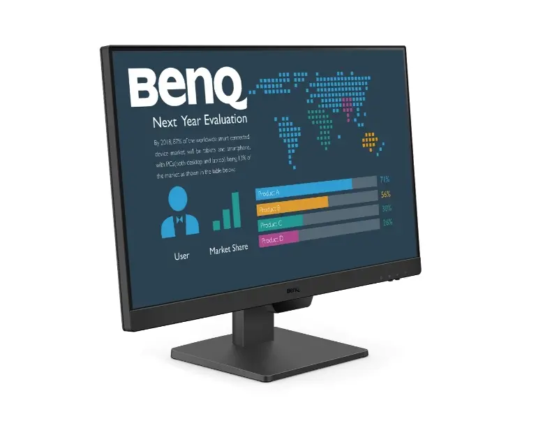 Монитор, BenQ BL2490, 23.8" IPS, GtG 5ms, Business Monitor, 1920x1080 FHD, 100Hz, 99% sRGB, 1300:1, Eye Care Reminder, Flicker-free, LBL+, B.I. Gen 2, 20M:1 DCR, 8 bit, 250cd/m2, 2xHDMI, DP, Sp.2x2W, Headphone jack, Line In, Tilt, Vesa, ES - image 5