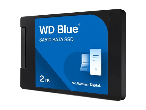 WD Blue SA510 SSD 2TB SATA III 6Gb/s cased 2.5inch 7mm internal single-packed POWERED BY SANDISK - image 1