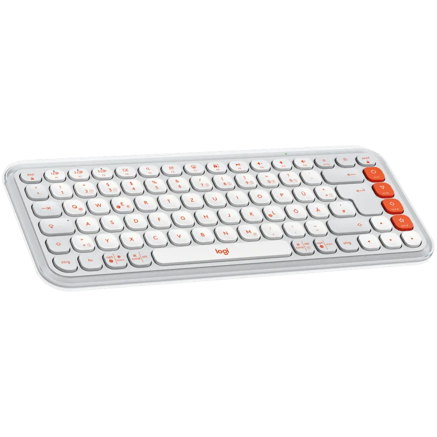 Клавиатура, Logitech Pop Icon Keys - White - US INT'L - BT - N/A - INTNL-973 - image 2
