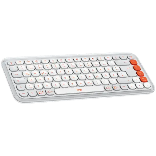 Клавиатура, Logitech Pop Icon Keys - White - US INT'L - BT - N/A - INTNL-973 - image 2