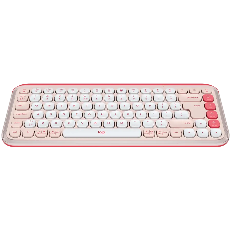 Πληκτρολόγιο, Logitech Pop Icon Keys - Rose - US INT'L - BT - N/A - INTNL-973 - image 1