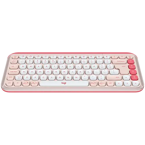 Клавиатура, Logitech Pop Icon Keys - Rose - US INT'L - BT - N/A - INTNL-973 - image 1