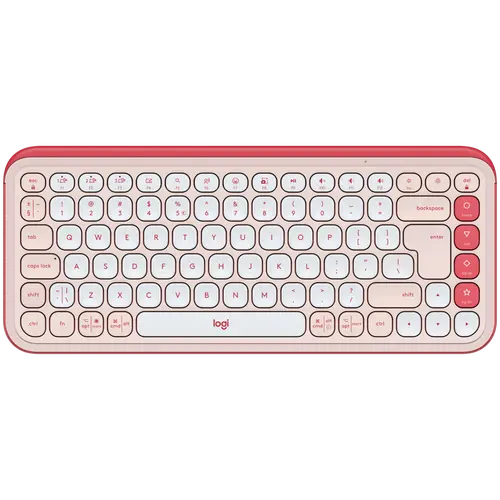 Клавиатура, Logitech Pop Icon Keys - Rose - US INT'L - BT - N/A - INTNL-973