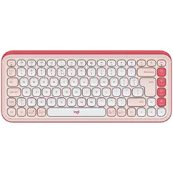 Клавиатура, Logitech Pop Icon Keys - Rose - US INT'L - BT - N/A - INTNL-973