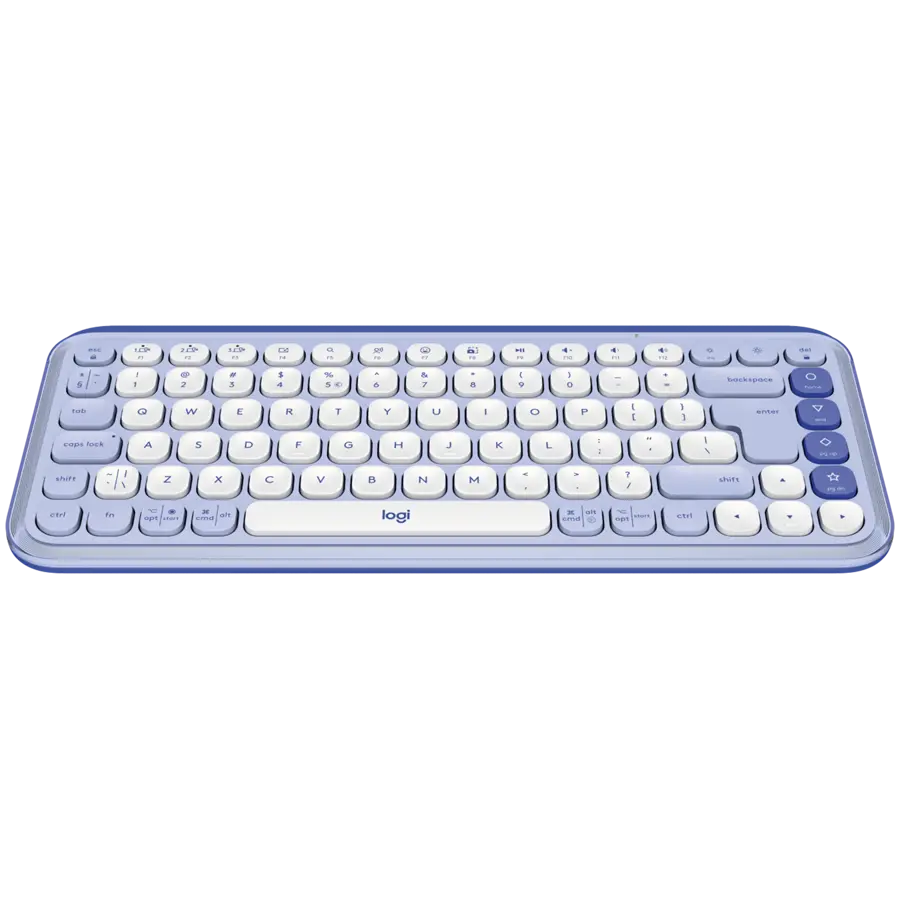 Клавиатура, Logitech Pop Icon Keys - Lilac - US INT'L - BT - N/A - INTNL-973 - image 1