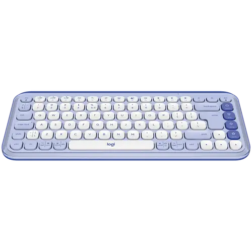 Клавиатура, Logitech Pop Icon Keys - Lilac - US INT'L - BT - N/A - INTNL-973 - image 1