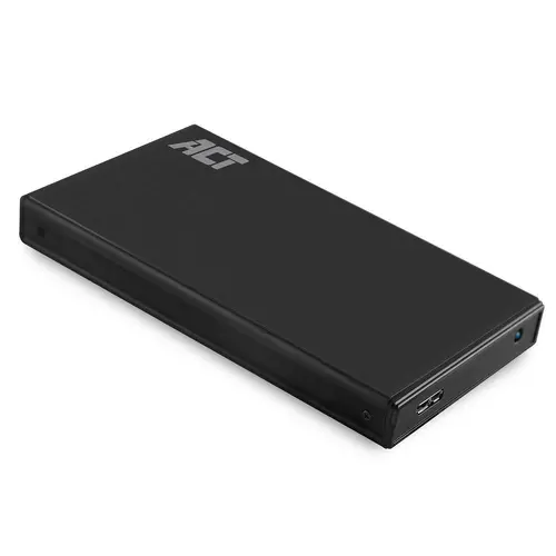Carcasă pentru hard disk ACT AC1200, SATA, 2.5", USB-A 3.2 Gen1, Neagră - 1