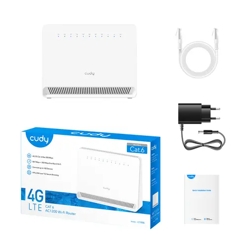 Безжичен рутер Cudy LT700E, AC1200, 4G, LTE CAT 6, 2.4/5 GHz, 300 - 867 Mbps - image 4