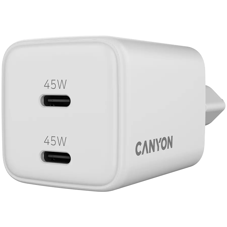 CANYON charger CU45CC GaN 45W 2xPD EU White - image 4