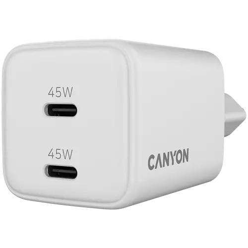 CANYON charger CU45CC GaN 45W 2xPD EU White - image 4