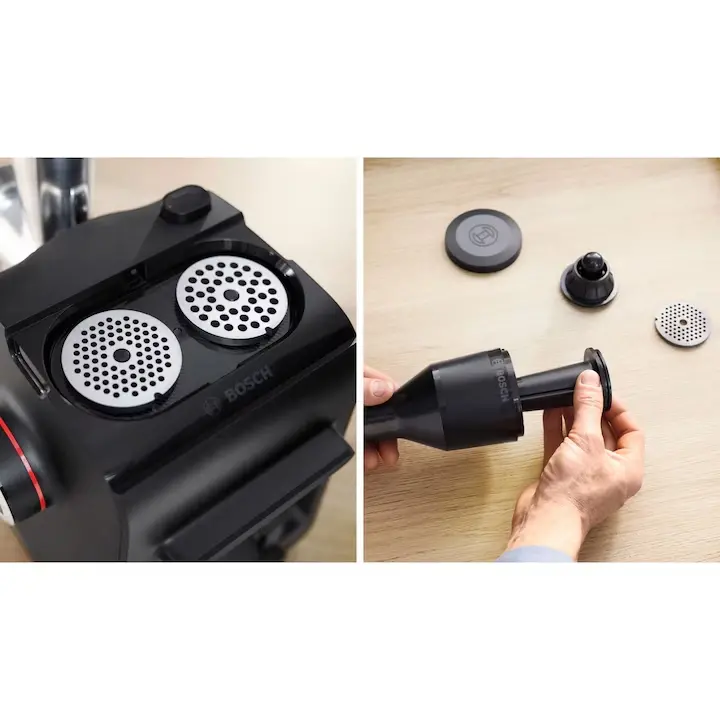 Κρεατομηχανή, Bosch MFWS440B, Κρεατομηχανή - MultiPower 1900 W, Πλανητικό κιβώτιο ταχυτήτων, 2,5 kg/min, εξάρτημα kebbe, εξάρτημα για λουκάνικα - image 5
