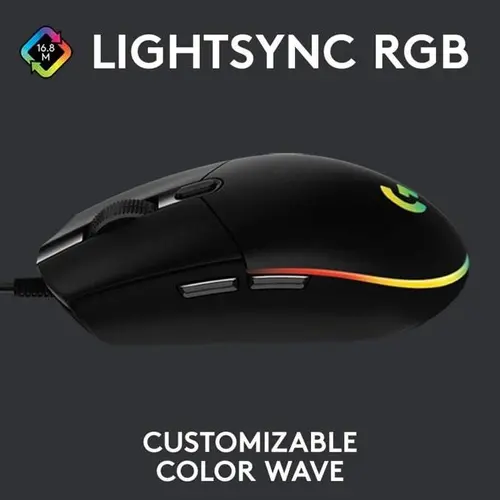 Мишка, Logitech G203 LIGHTSYNC Gaming Mouse - Black - USB - N/A - EMEA - G203 LIGHTSYNC Gaming PC Group - image 5