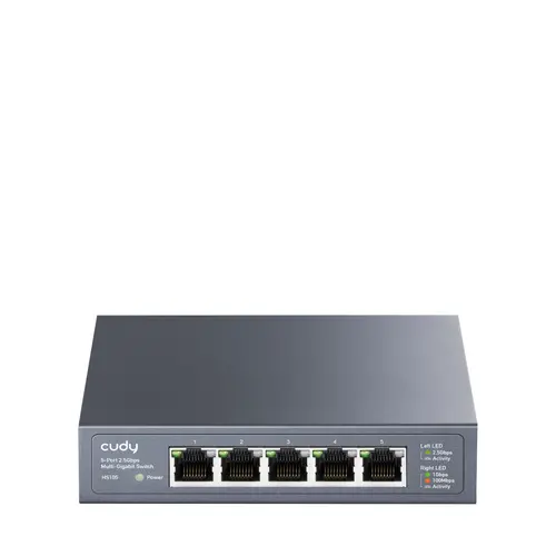 Switch Cudy HS105, 5x2.5G porturi Gigabit Ethernet (RJ45), Carcasă metalică - 1