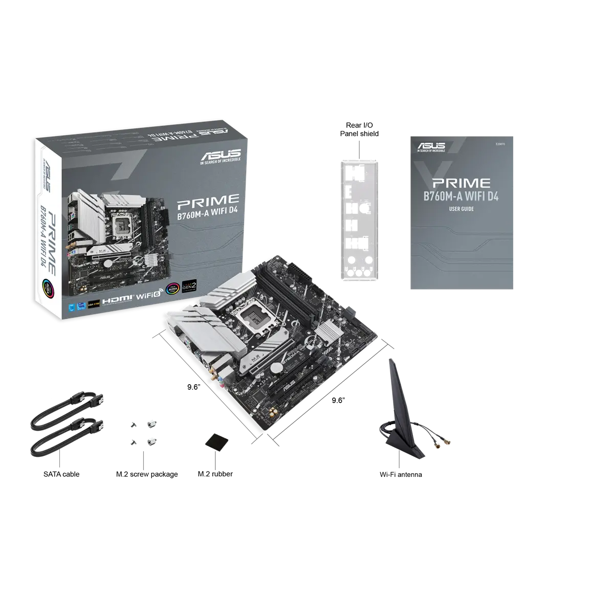 Дънна платка, ASUS PRIME B760M-A WIFI D4 - image 3
