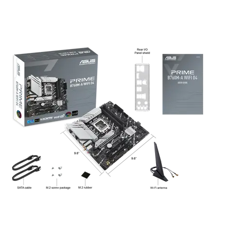 Дънна платка, ASUS PRIME B760M-A WIFI D4 - image 3