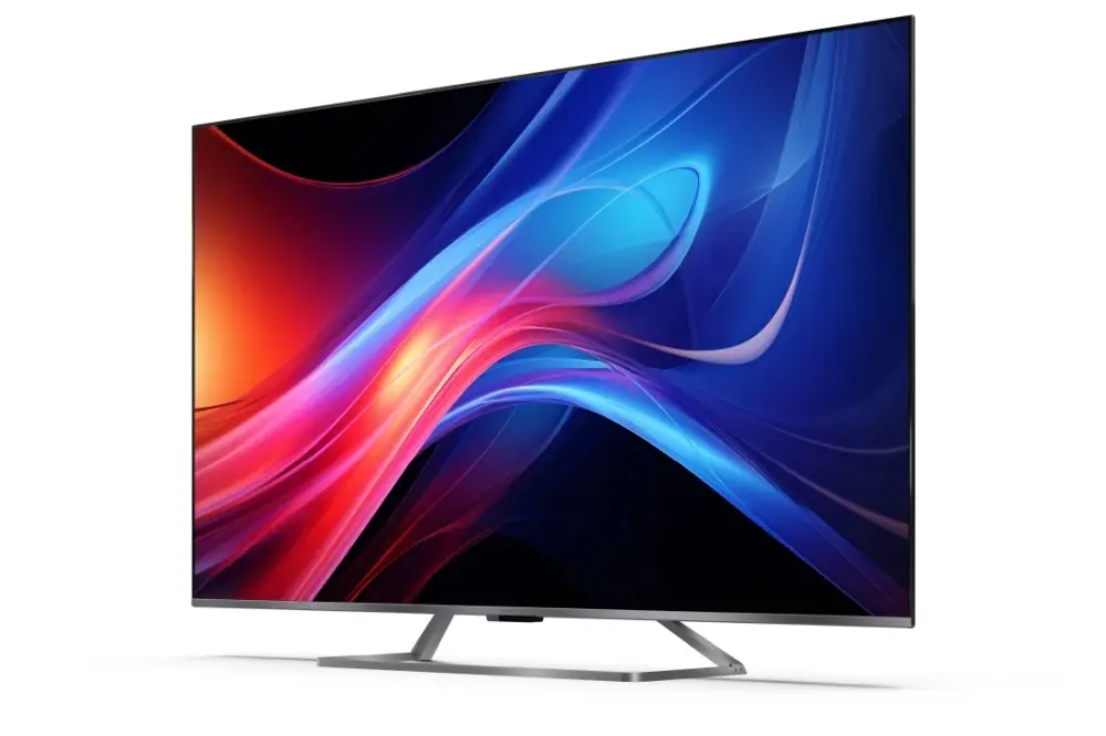 Телевизор, Sharp 65GP7265E, 65" QLED Google TV, 4K Ultra HD 3840x2160 Frameless, AQUOS, DVB-T/T2/C/S/S2, Active Motion 1200, HDR10, Dolby Atmos, Dolby Vision, Google Assistant, HARMAN/KARDON, Chromecast Built-in, Aluminium, USB, Wi-Fi, Bluetooth, LAN, Solar RC - image 1