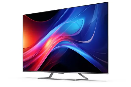 Телевизор, Sharp 65GP7265E, 65" QLED Google TV, 4K Ultra HD 3840x2160 Frameless, AQUOS, DVB-T/T2/C/S/S2, Active Motion 1200, HDR10, Dolby Atmos, Dolby Vision, Google Assistant, HARMAN/KARDON, Chromecast Built-in, Aluminium, USB, Wi-Fi, Bluetooth, LAN, Solar RC - image 1