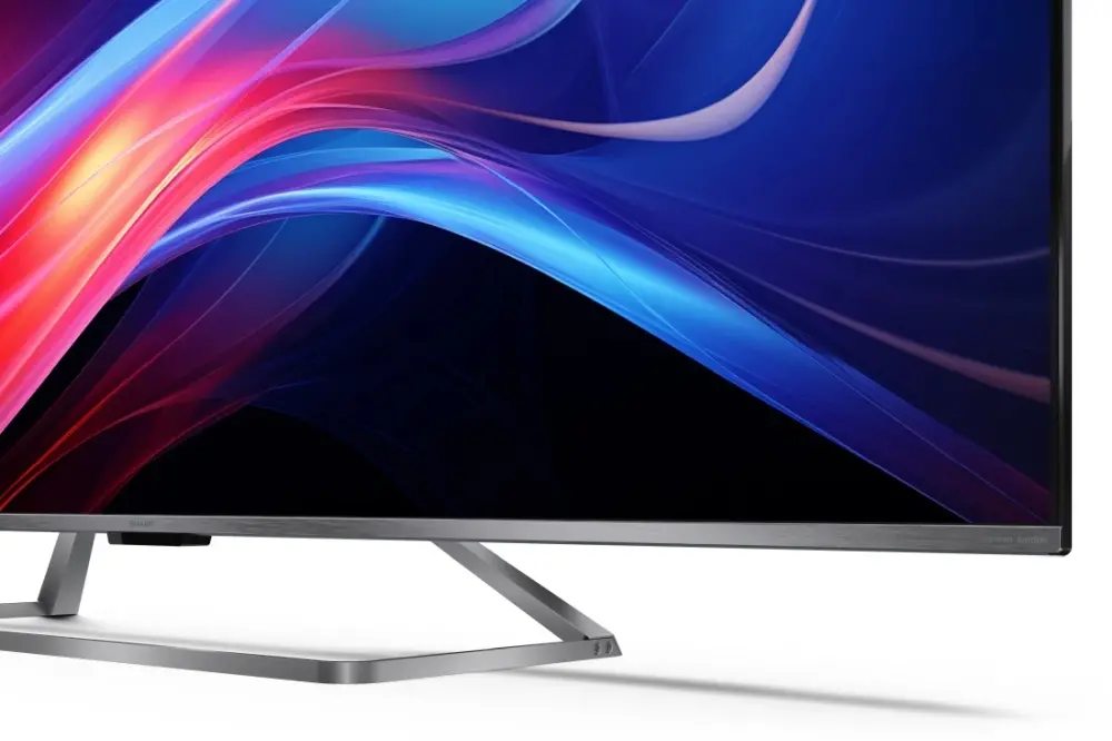 Телевизор, Sharp 65GP7265E, 65" QLED Google TV, 4K Ultra HD 3840x2160 Frameless, AQUOS, DVB-T/T2/C/S/S2, Active Motion 1200, HDR10, Dolby Atmos, Dolby Vision, Google Assistant, HARMAN/KARDON, Chromecast Built-in, Aluminium, USB, Wi-Fi, Bluetooth, LAN, Solar RC - image 3