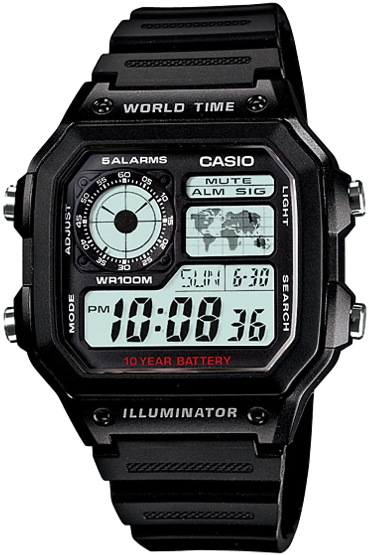 Ανδρικό ψηφιακό ρολόι Casio - Casio Collection - AE-1200WH-1AVDF