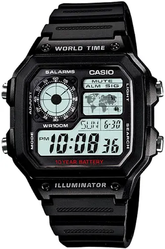 Ceas digital pentru bărbați Casio - Casio Collection - AE-1200WH-1AVDF - 1