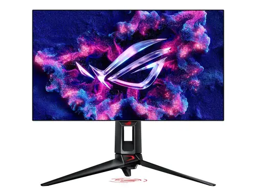 Монитор, Asus ROG Swift OLED PG27AQDP Gaming monitor 27 ", WOLED panel, 480 Hz (above 360Hz), 0.03 ms (GTG), FreeSync Premium, custom heatsink, ASUS OLED Care+, AI Assistant, VESA DisplayHDR 400 True Black, uniform brightness, 99% DCI-P3, true 10-bit color