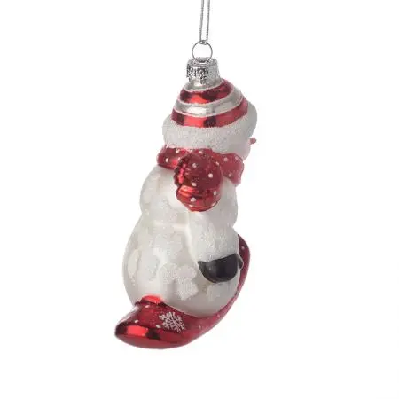 Стъклена играчка снежен човек - image 2