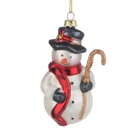 Стъклена играчка снежен човек - image 1