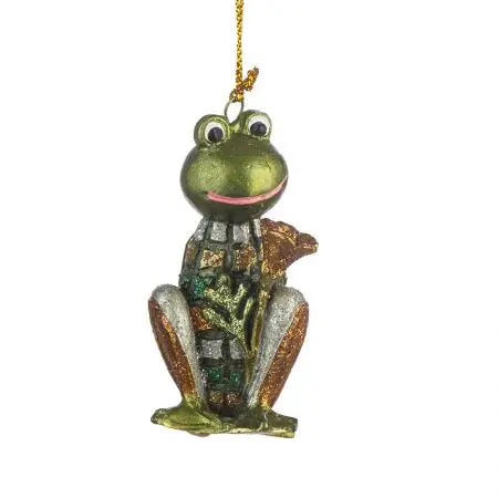 Decorațiune de Crăciun - broscoi cu floare - 1