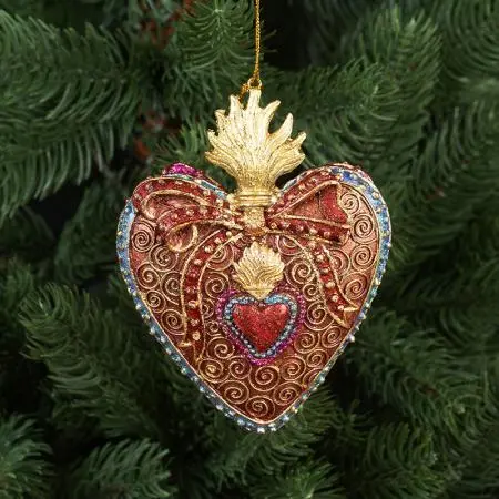 Коледна играчка - сърце - 3