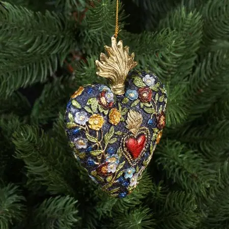 Коледна играчка - сърце - image 2