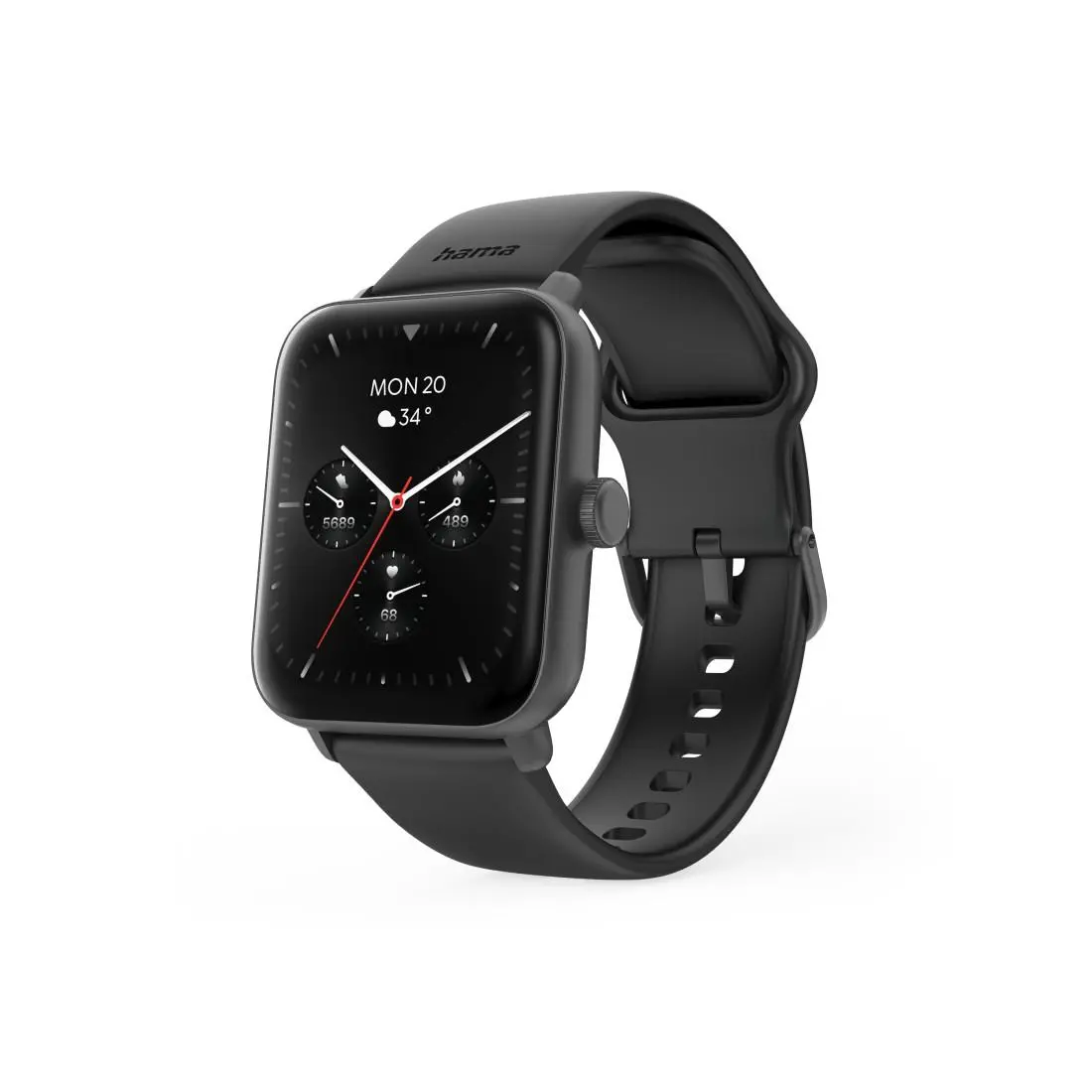 HAMA Ceas inteligent „6010”, GPS, display TFT 1.65", funcție de telefon, rezistent la apă, 178619