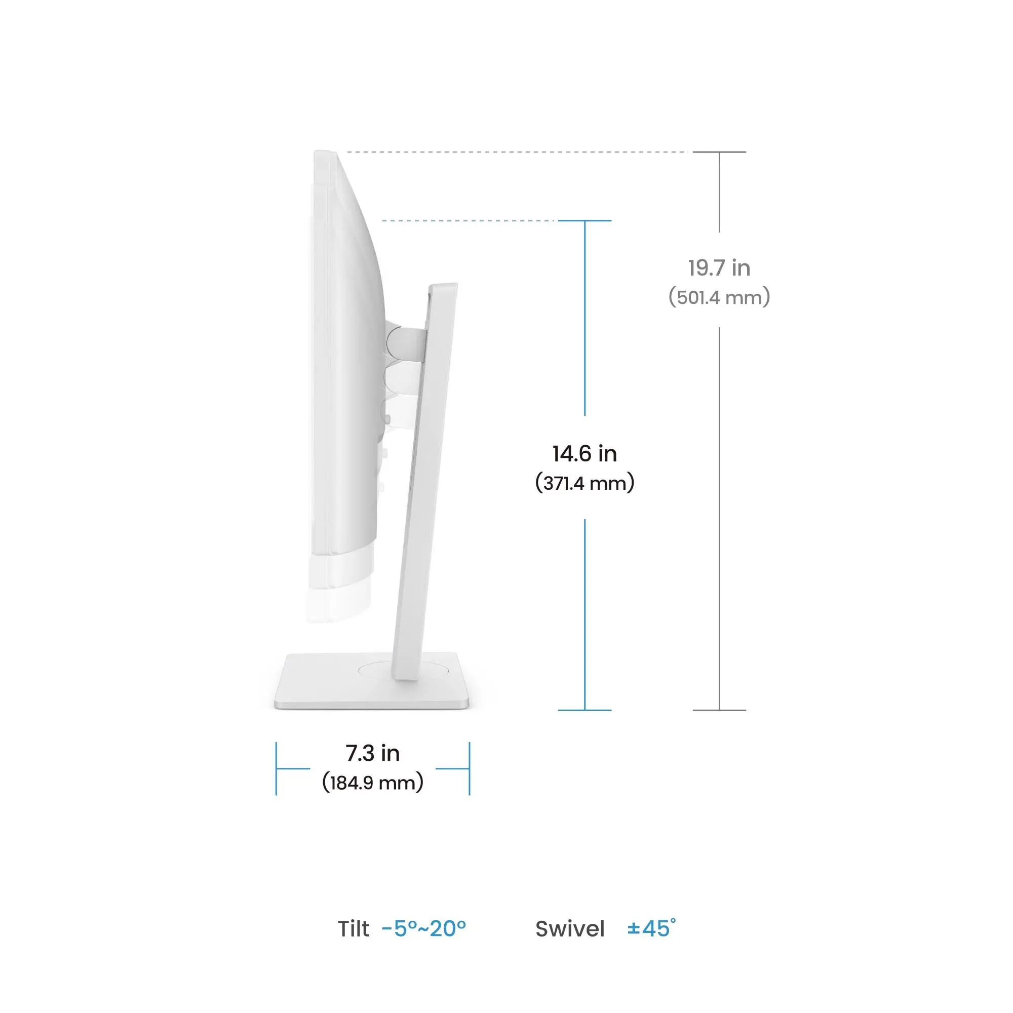 Monitor, BenQ GW2486TC 24" IPS, FHD, 100Hz, 1920x1080, USB-C 65W, DP1.2x1, HDMI1.4x1, DP out, difuzoare 2Wx2, suport cu înălțime reglabilă, coding - image 8