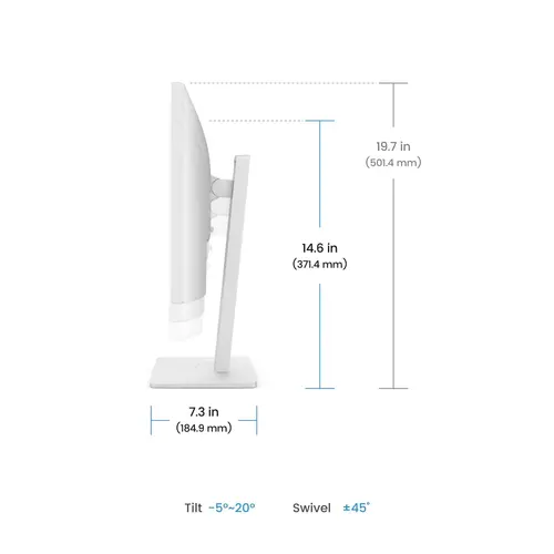Monitor, BenQ GW2486TC 24" IPS, FHD, 100Hz, 1920x1080, USB-C 65W, DP1.2x1, HDMI1.4x1, DP out, difuzoare 2Wx2, suport cu înălțime reglabilă, coding - 9
