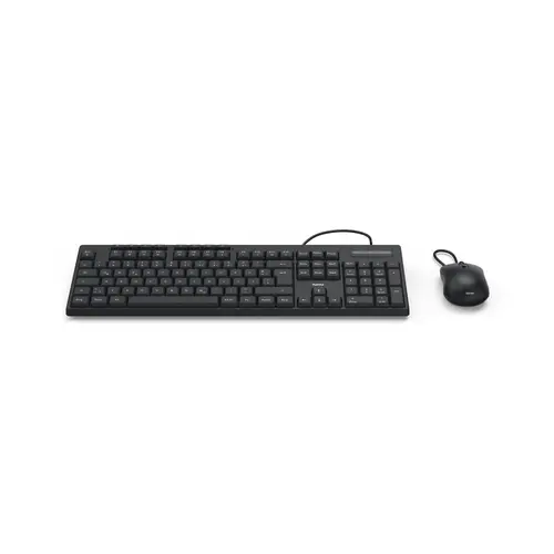 HAMA Жичен комплект клавиатура и мишка CKM-200, USB-A, USB-C - image 1
