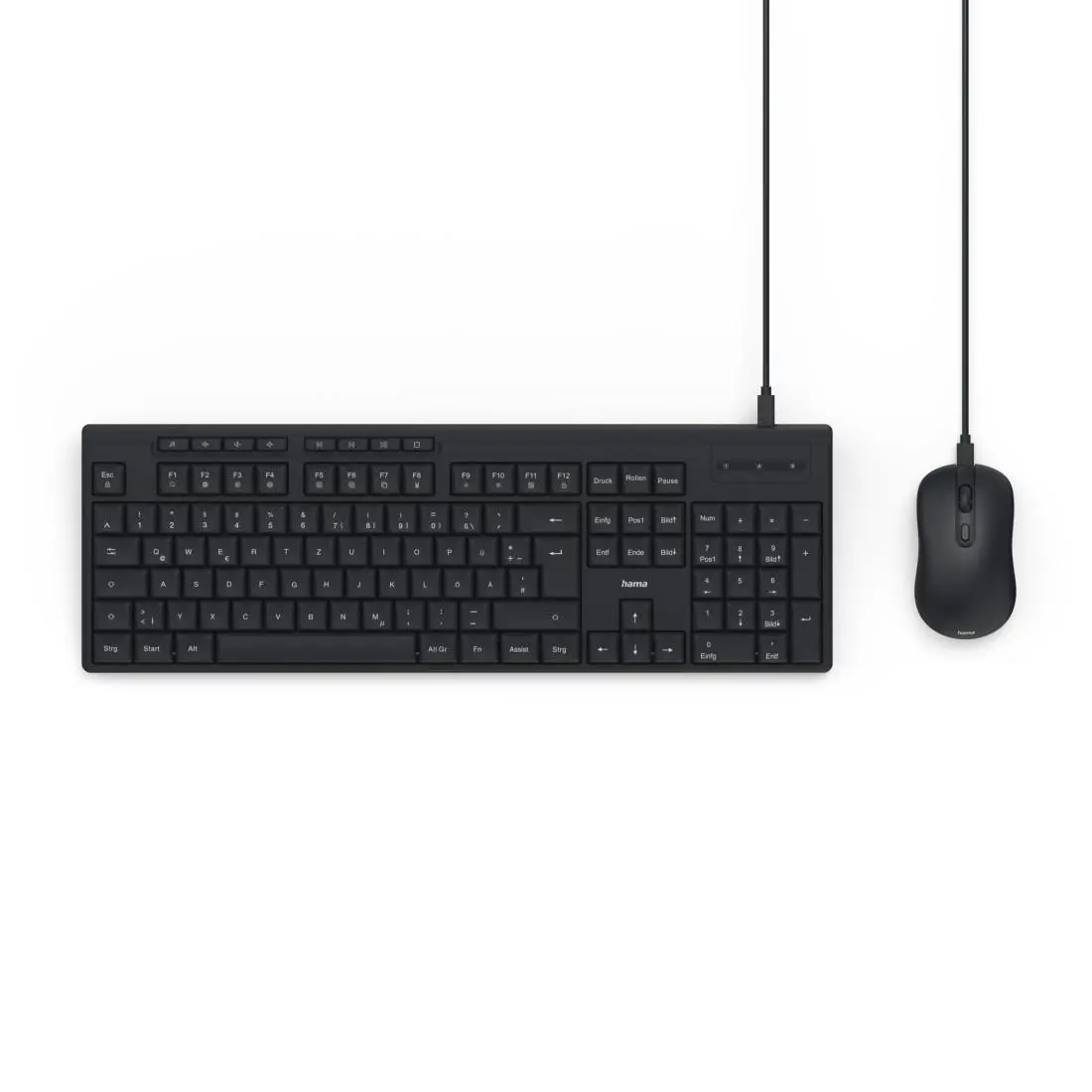 HAMA Set tastatură și mouse cu fir CKM-200, USB-A, USB-C - image 6