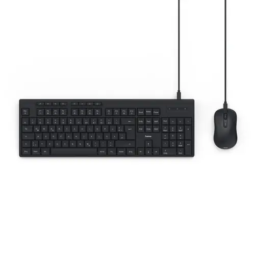 HAMA Жичен комплект клавиатура и мишка CKM-200, USB-A, USB-C - image 6