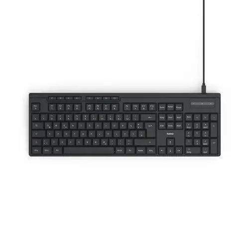 HAMA Tastatură cu fir CK-200, chirilizată, USB-A, USB-C, taste multimedia - 1